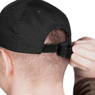 Бейсболка тактична універсальна кепка для спецслужб KOMBAT 5844 Чорний TR_5844 - зображення 4