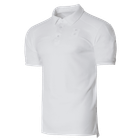 Поло тактическое мужское повседневная дышащая футболка для силовых структур KOMBAT S Белый TR_954S - изображение 1