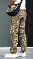 Тактические штаны мультикам с пуговицами ВСУ камуфляж L - изображение 3