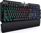 Клавіатура дротова Redragon Indrah K555 RGB Outemu Blue USB Black (RED-K555RGB-1) - зображення 2