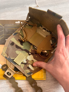 Нагрудний тактичний підсумок-платформа для телефону на систему MOLLE армійське спорядження - зображення 2