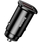 Автомобильное Зарядное Устройство 2USB Baseus Square Metal QC 30W (CCALL-DS01) Black