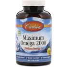 Максимальна Омега, Maximum Omega, Carlson Labs, 2000 мг, 90 капсул (CAR-17210)