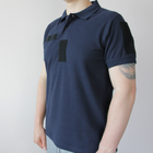 Мужская рубашка под шевроны (размер XXL), футболка для ДСНС, футболка поло с липучками - изображение 3