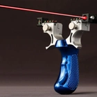 Профессиональная рогатка SV с лазерным прицелом + уровень + 600 шариков Синий (sv0762600bl) - изображение 4