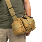 Тактическая походная плечевая сумка цвет хаки - изображение 7
