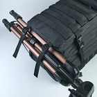 Вместительный походный мужской рюкзак с системой MOLLE 50 л черный - изображение 8