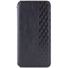Кожаный чехол-книжка GETMAN Cubic (PU) для Xiaomi Redmi 12 Черный