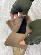 Зимние мужские Ботинки на резиновой подошве / Утепленные водонепроницаемые Берцы койот размер 42 - изображение 4
