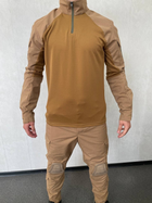Тактичний костюм з наколінниками та налокітниками (убакс + штани) койот для ЗСУ L - зображення 3