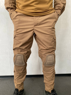 Тактичний костюм з наколінниками та налокітниками (убакс + штани) койот для ЗСУ L - зображення 7