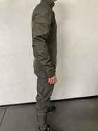 Тактичний костюм олива (убакс зі штанами) для НГУ, ЗСУ ріп-стоп XL - зображення 3
