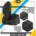 Кросівки тактичні осінні M-Tac Patrol R Dark Grey Розмір 45 (30.5 см) водовідштовхувальні - зображення 4
