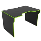 Стіл ігровий геймерський ергономічний Comfy-Home Lyu Kan Zeus ламінована ДСП Чорний + Лайм