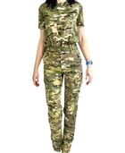 Жіноча футболка тактична військова S мультикам - зображення 1