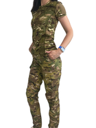 Жіноча футболка тактична військова L мультикам - зображення 3