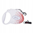 Автоматичний повідець Flexi Glam Splash Orient M 5 м Білий (4000498042229)