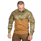 Рубашка тактическая полевая износостойкая летне-весенняя рубашка KOMBAT XXXL Multicam/Койот (OPT-30181) - изображение 2