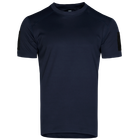Футболка чоловіча тактична польова повсякденна футболка для спецсужб XL Синій (OPT-6151) - зображення 1