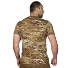 Футболка чоловіча тактична польова повсякденна футболка для спецсужб (M) Multicam (OPT-8341) - зображення 4