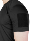 Футболка мужская тактическая полевая повседневная футболка для спецсужб (L) Черный (OPT-6561) - изображение 5