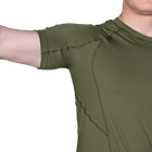 Футболка чоловіча тактична польова повсякденна футболка для спецсужб (L) Олива (OPT-9331) - зображення 5
