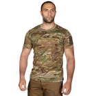 Футболка чоловіча тактична польова повсякденна футболка для спецсужб (S) Multicam (OPT-8341) - зображення 2
