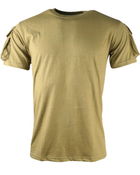 Футболка чоловіча тактична польова повсякденна футболка для спецсужб S койот (OPT-8941) - зображення 1