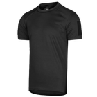 Футболка чоловіча тактична польова повсякденна футболка для спецсужб (S) Чорний (OPT-6561) - зображення 1