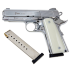 Стартовий пістолет Kuzey 911 SX#3 Shiny Chrome Plating/White Grips - зображення 3