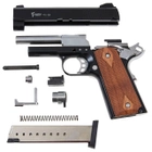 Стартовий пістолет Kuzey 911 SX#2 Black/Brown Wooden Grips - зображення 7