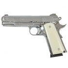 Стартовий пістолет KUZEY 911#3 Shiny Chrome Plating/White Grips - зображення 3