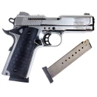 Стартовий пістолет Kuzey 911 SX#1 Matte Chrome Plating/Black Grips - зображення 4