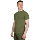 Футболка тактическая мужская летняя повседневная футболка для силовых структур XXXL Зеленый (OPT-7181) - изображение 3