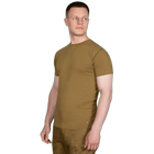 Футболка чоловіча тактична польова повсякденна футболка для спецсужб L Койот (OPT-7181) - зображення 2