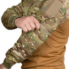 Рубашка тактическая полевая износостойкая летне-весенняя рубашка KOMBAT (XL) Multicam/Койот (OPT-26901) - изображение 11