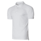 Поло тактическое мужское повседневная дышащая футболка для силовых структур KOMBAT S Белый (OPT-3961) - изображение 1