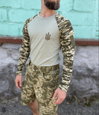 Кофта Военная пиксельная футболка с длинным рукавом тактический рашгард трикотажный хаки Пиксель ВСУ 54 (194311) - изображение 4