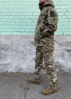 Военный пиксельный костюм тактический камуфляжная форма для ВСУ софтшел демисезон пиксель 44-46 (194317) - изображение 6
