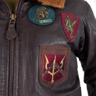 Куртка льотна шкіряна Sturm Mil-Tec Flight Jacket Top Gun Leather with Fur Collar Brown 2XL (10470009) - изображение 5