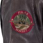 Куртка льотна шкіряна Sturm Mil-Tec Flight Jacket Top Gun Leather with Fur Collar Brown M (10470009) - зображення 6