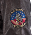 Куртка лётная кожанная Sturm Mil-Tec Flight Jacket Top Gun Leather with Fur Collar Brown M (10470009) - изображение 7