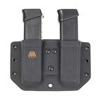 Паучер ATA-GEAR Double Pouch v.1 Glock 17/19/26/34 (правша/левша) Black (DP1GL17A-BK) - изображение 1