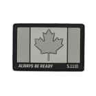 Нашивка 5.11 Tactical Canada Flag Patch Charcoal (81209-018) - зображення 1