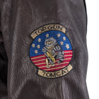 Куртка льотна шкіряна Sturm Mil-Tec Flight Jacket Top Gun Leather with Fur Collar Brown XL (10470009) - изображение 7