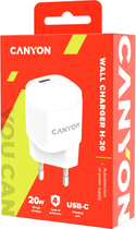 Canyon Mini Ładowarka USB-C PD H-20 biała (CNE-CHA20W05) - obraz 4