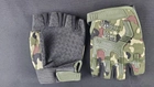 Перчатки беспалые тактические YS-J-053 рамер Л (обхват 23,5-24,5 см) Камуфляж - изображение 4