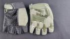 Перчатки беспалые тактические YS-J-053 рамер М (обхват 22,5-23,5 см) Олива - изображение 5
