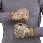Рукавички тактичні із закритими пальцями Zelart Military Rangers 9878 L Camouflage Multicam - зображення 5