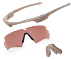 Балістичні окуляри ESS Crossbow Suppressor Terrain Tan w/Copper One Kit - зображення 1